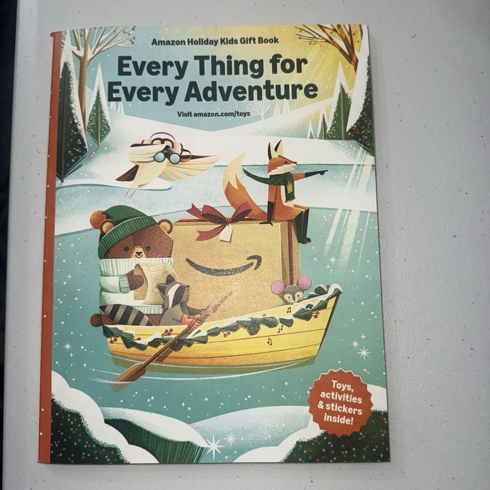 Amazon Holiday Kids Gift Book 2025 Stickers BRAND NEW with FREE‎ SHIPPING